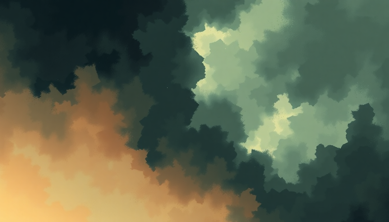 Fan-driven abstract illustration evoking the emotional arc of Cocainium by Baroness