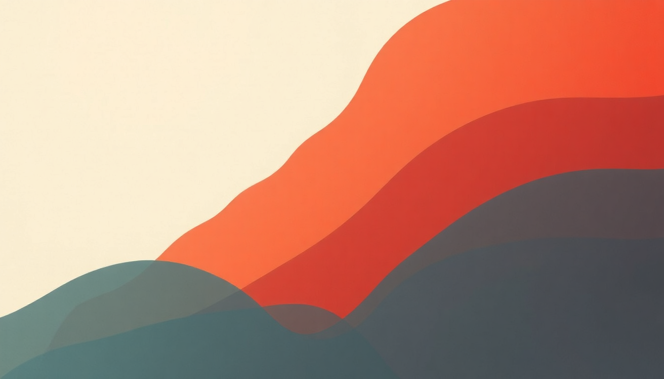 Fan-driven abstract illustration evoking the emotional arc of Colomb by Nicolas Jaar