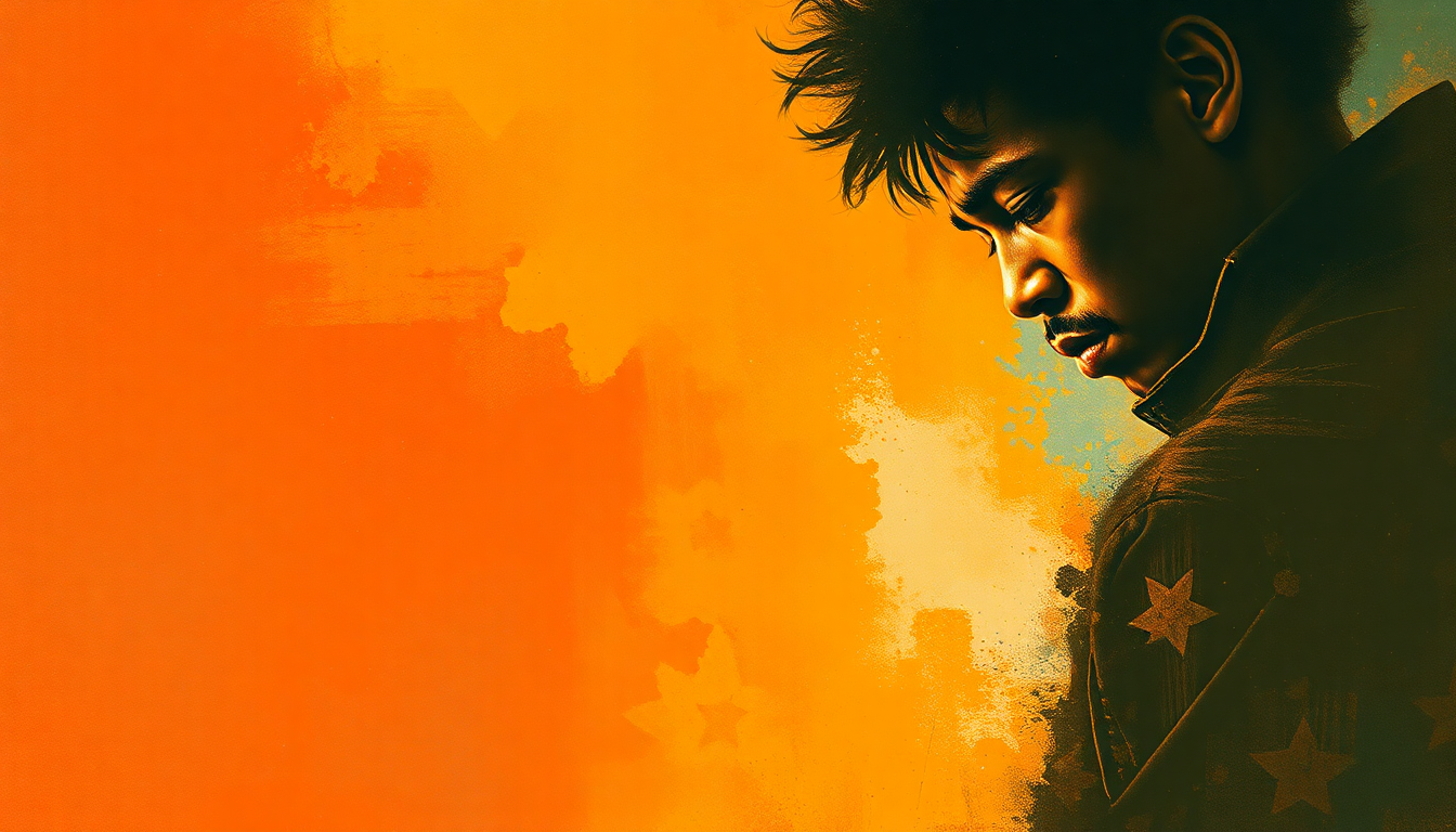 Fan-driven abstract illustration evoking the emotional arc of Come On by Jimi Hendrix