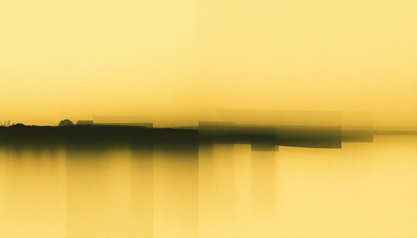 Fan-driven abstract illustration evoking the emotional arc of Come Out by Steve Reich