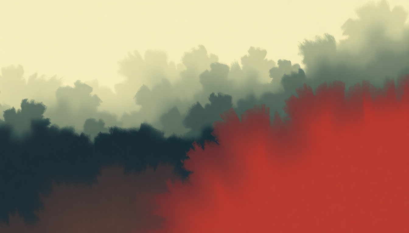 Fan-driven abstract illustration evoking the emotional arc of Coming from Where I'm From by Anthony Hamilton