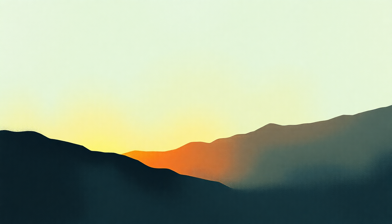 Fan-driven abstract illustration evoking the emotional arc of Compass by Leftfield