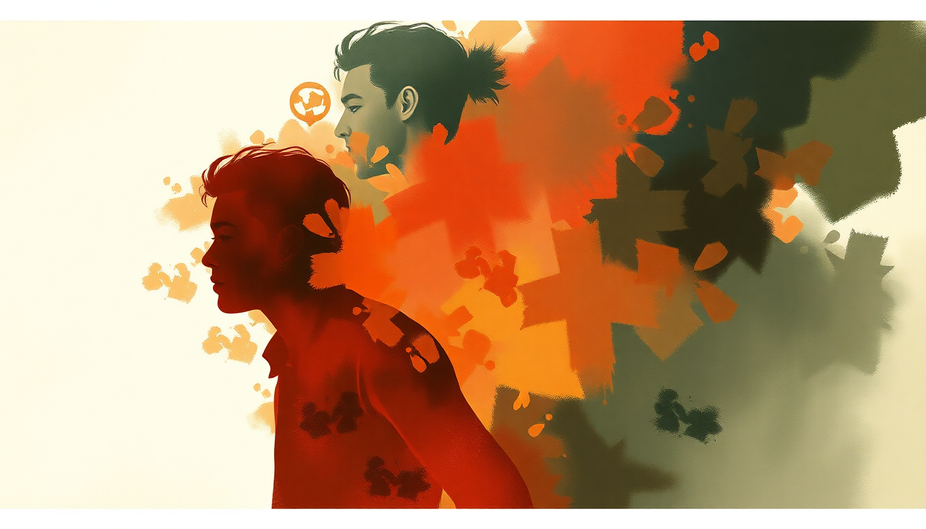 Fan-driven abstract illustration evoking the emotional arc of Complication by Tito Puente