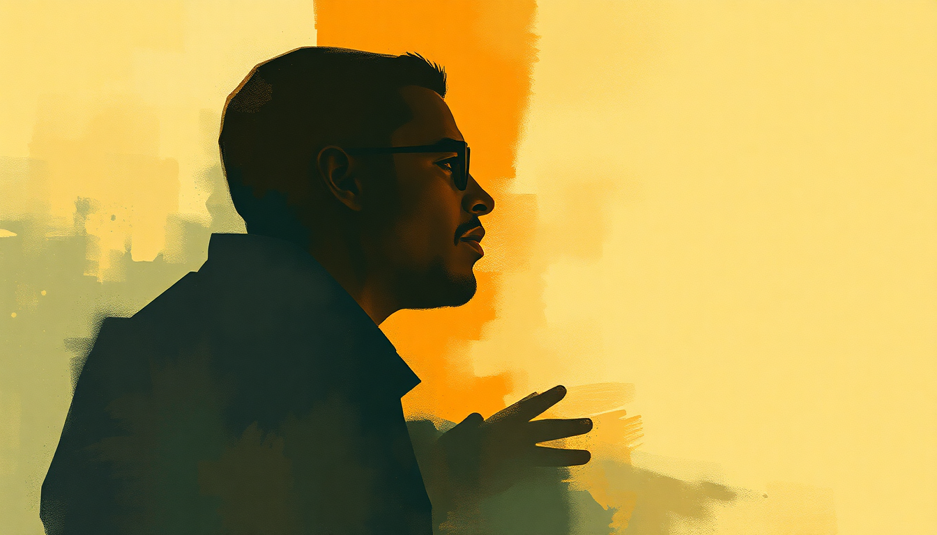 Fan-driven abstract illustration evoking the emotional arc of Confirmation by Charlie Parker