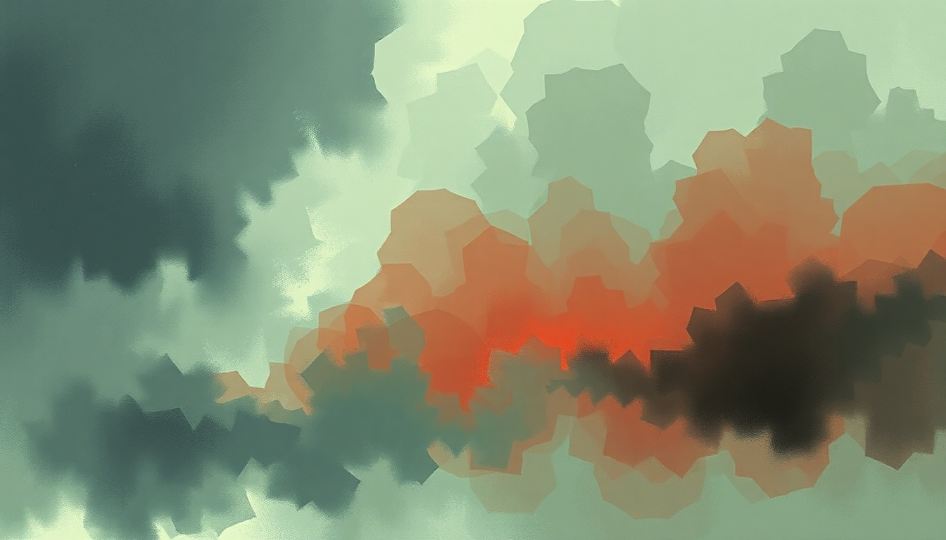 Fan-driven abstract illustration evoking the emotional arc of Conquest by The White Stripes