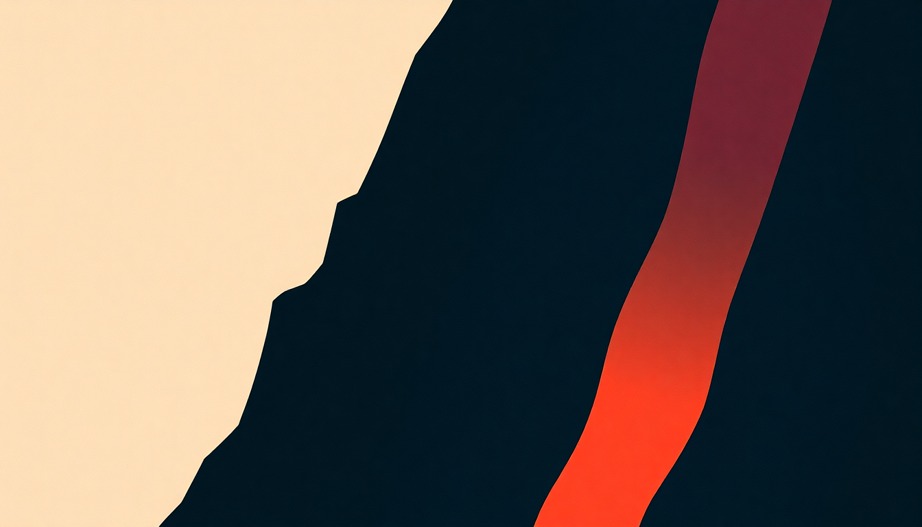 Fan-driven abstract illustration evoking the emotional arc of Constantly Changing by Young Marble Giants