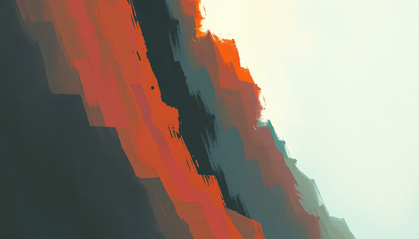 Fan-driven abstract illustration evoking the emotional arc of Contrique by 808 State