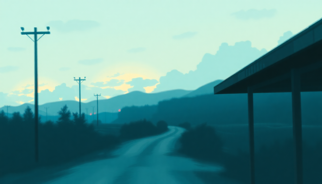 Fan-driven abstract illustration evoking the emotional arc of Country Club by Travis Tritt