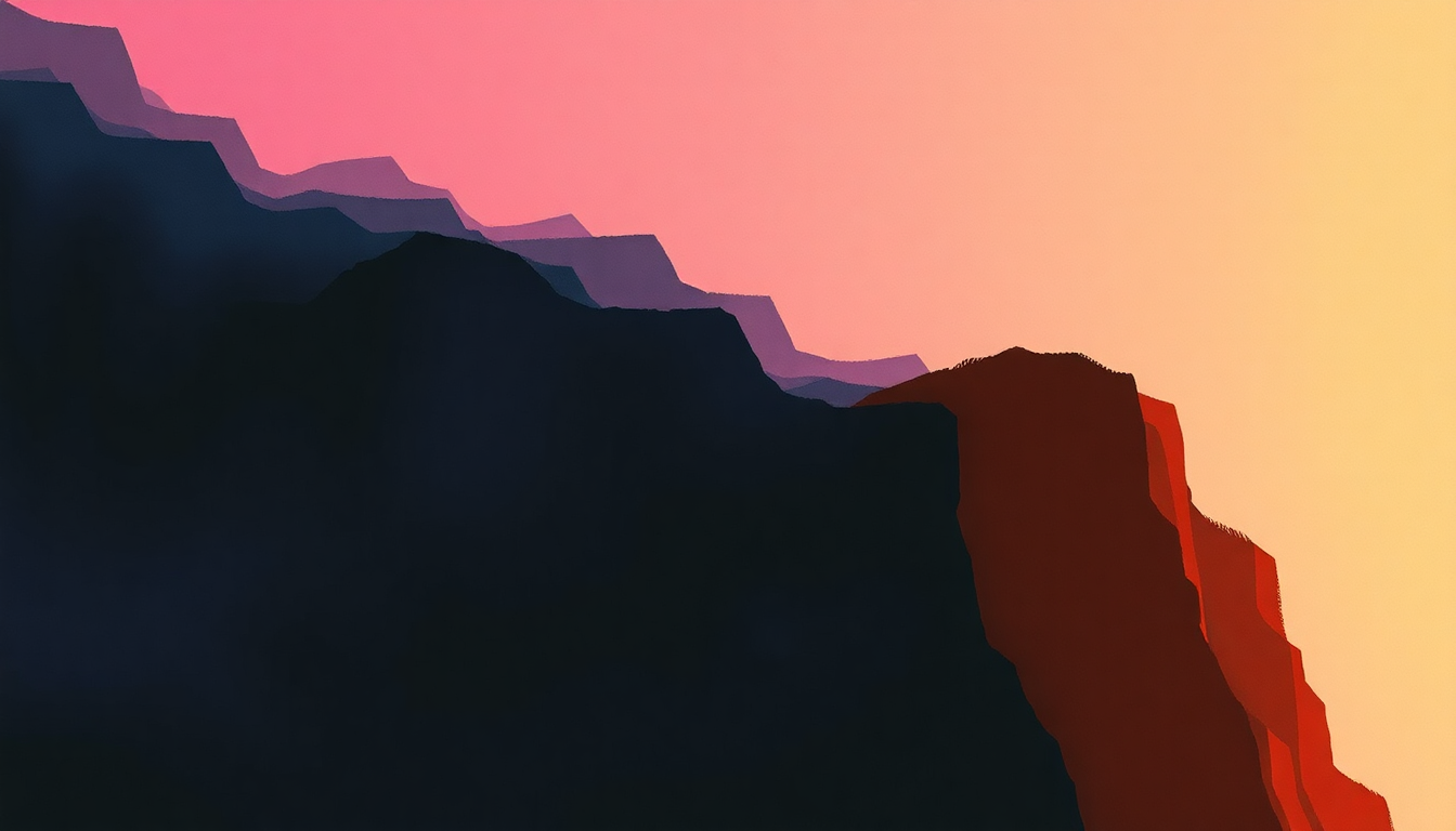 Fan-driven abstract illustration evoking the emotional arc of Courage by Milton Nascimento