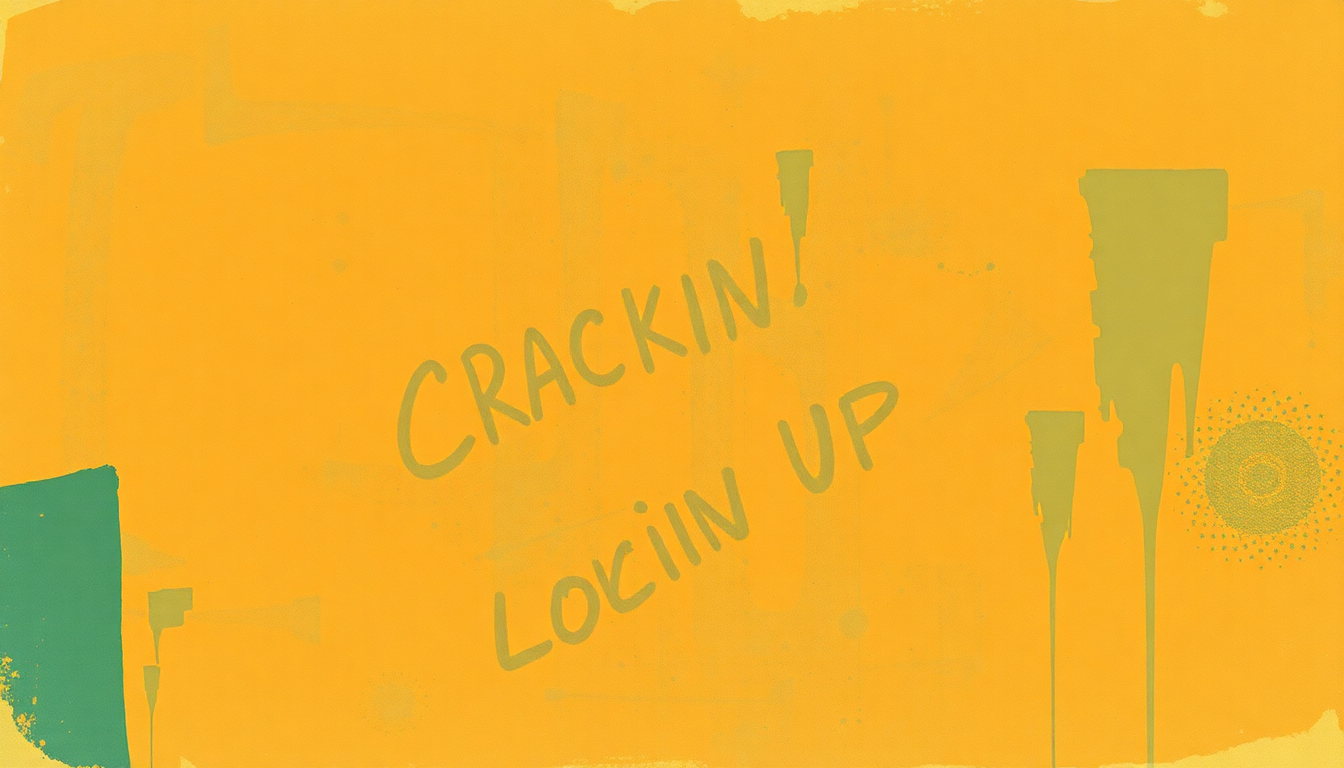Fan-driven abstract illustration evoking the emotional arc of Crackin' Up by Bo Diddley
