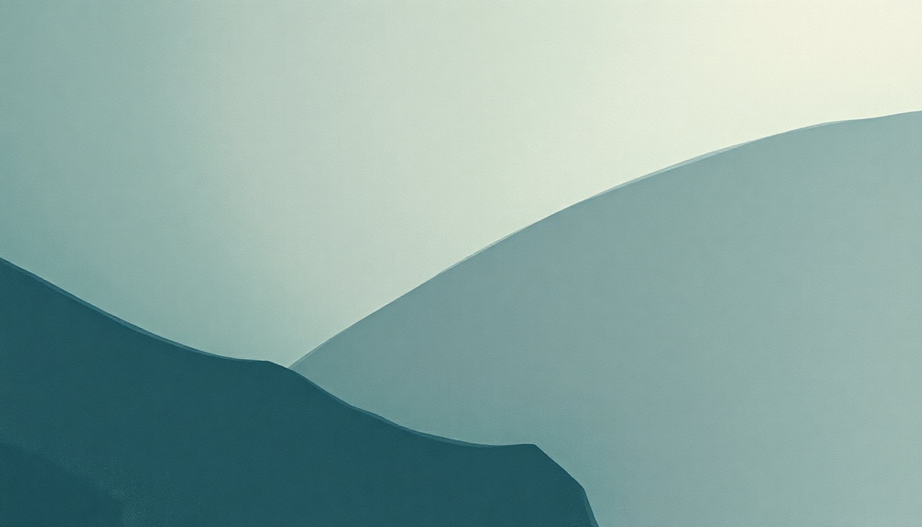 Fan-driven abstract illustration evoking the emotional arc of Crescent by Mineral