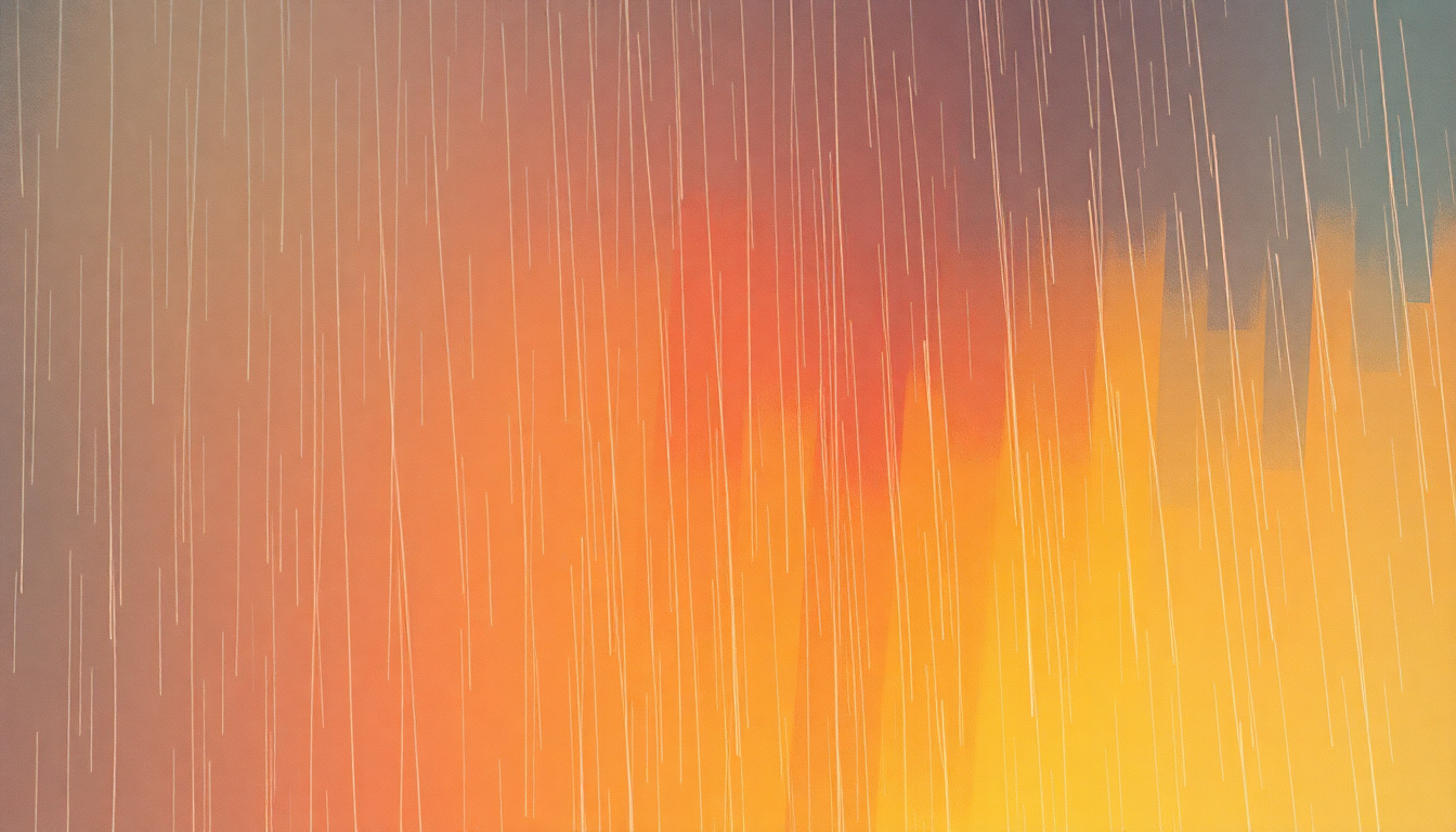 Fan-driven abstract illustration evoking the emotional arc of Crying in the Rain by a-ha
