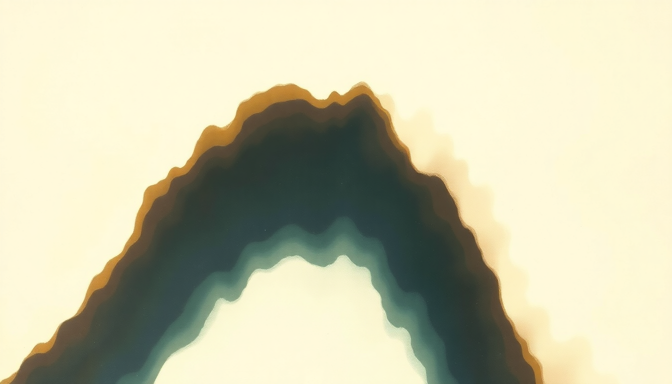 Fan-driven abstract illustration evoking the emotional arc of Crystal Silence by Chick Corea