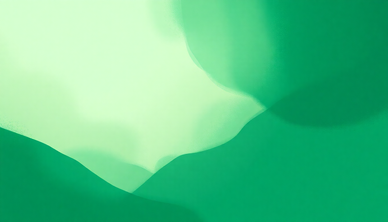 Fan-driven abstract illustration evoking the emotional arc of Crystalline Green by Goldfrapp