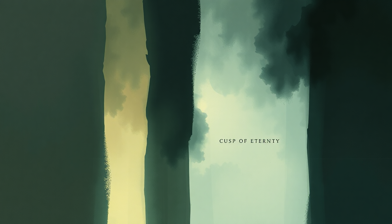Fan-driven abstract illustration evoking the emotional arc of Cusp of Eternity by Opeth