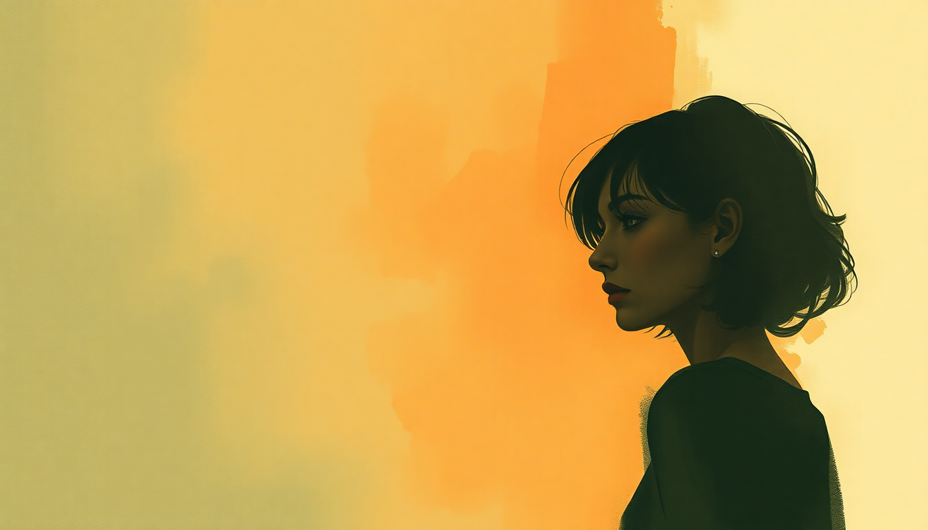 Fan-driven abstract illustration evoking the emotional arc of Daddy's Home by St. Vincent