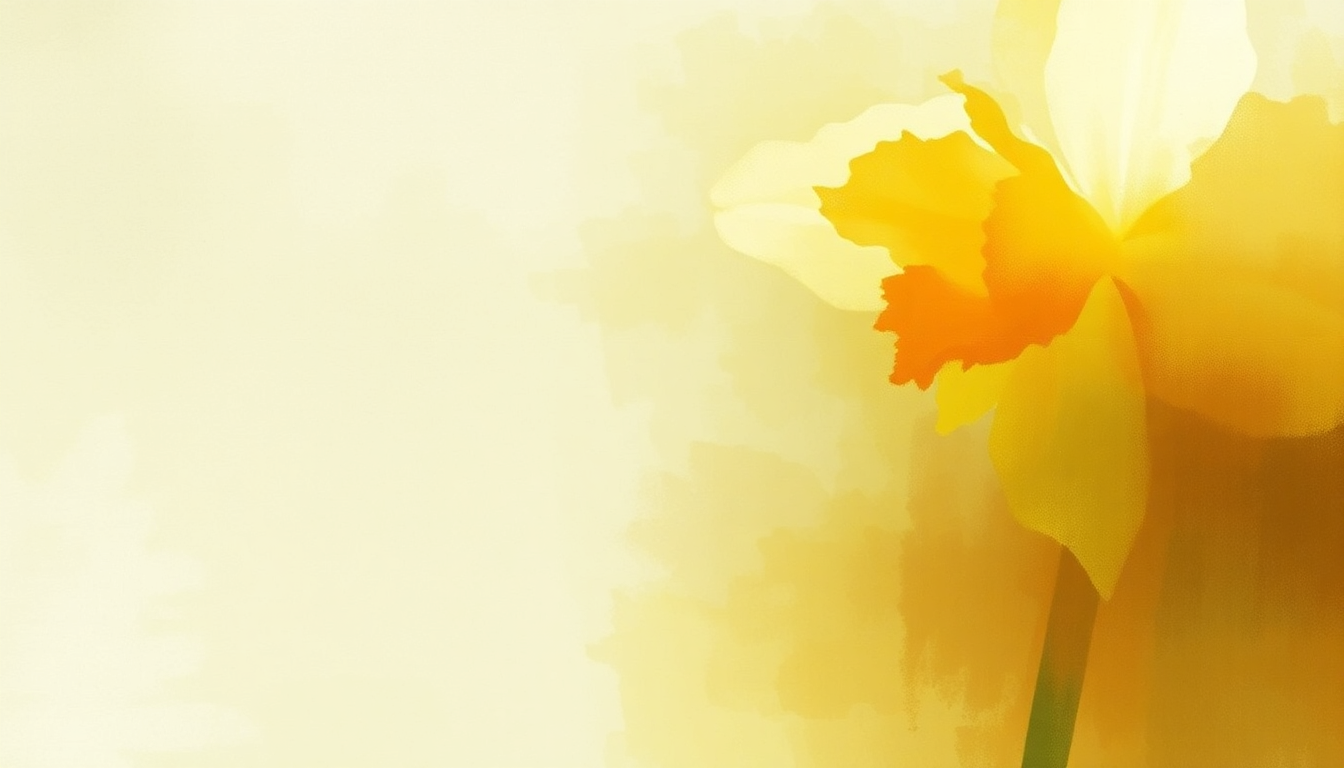 Fan-driven abstract illustration evoking the emotional arc of Daffodil by Florence + The Machine