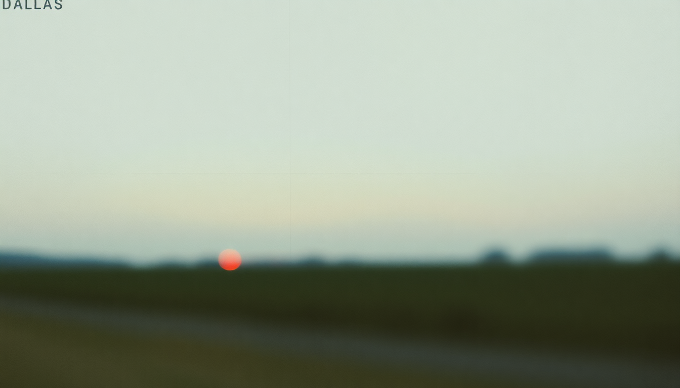 Fan-driven abstract illustration evoking the emotional arc of Dallas by Jimmie Dale Gilmore