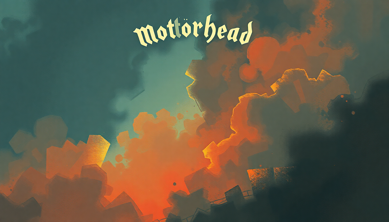 Fan-driven abstract illustration evoking the emotional arc of Damage Case by Motörhead