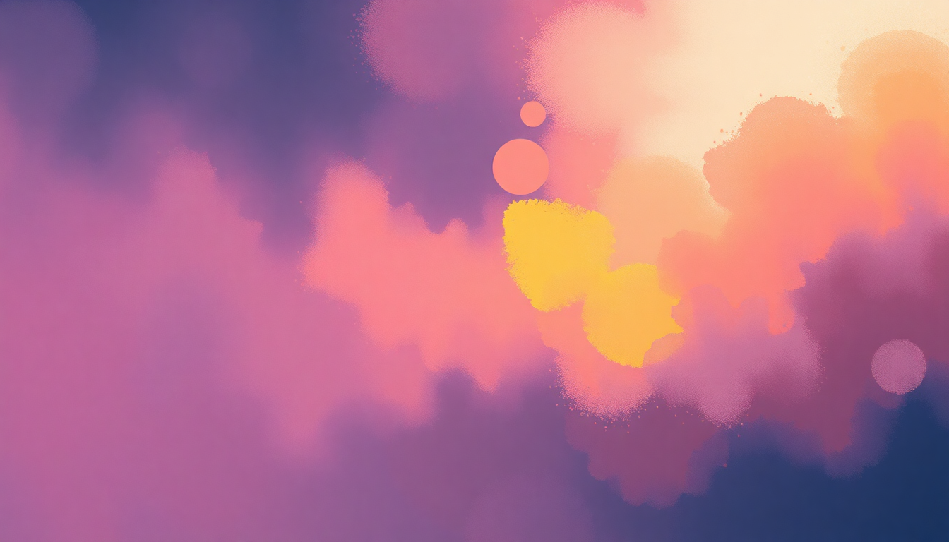 Fan-driven abstract illustration evoking the emotional arc of Dance Mode by Bluey