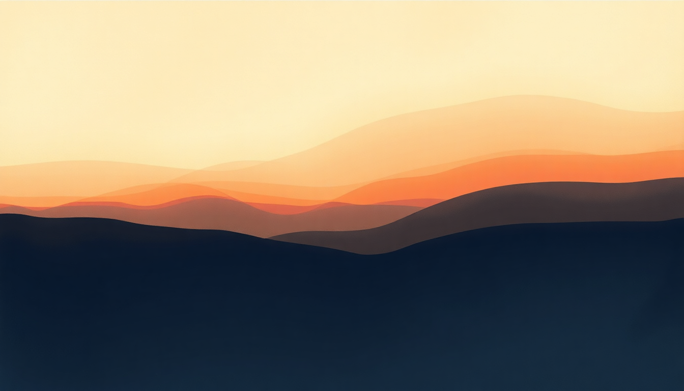 Fan-driven abstract illustration evoking the emotional arc of Daybreak by Ahmad Jamal