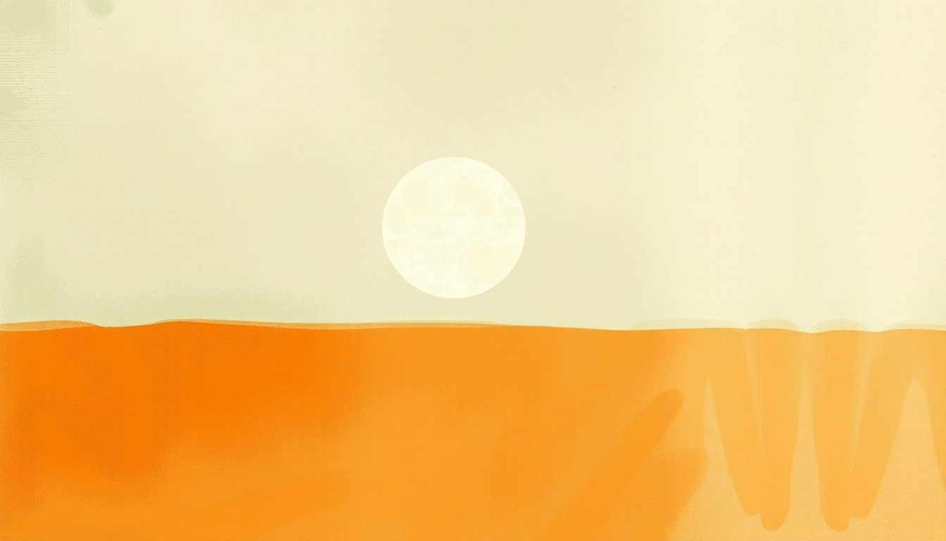 Fan-driven abstract illustration evoking the emotional arc of Dead Man's Will by Iron and Wine