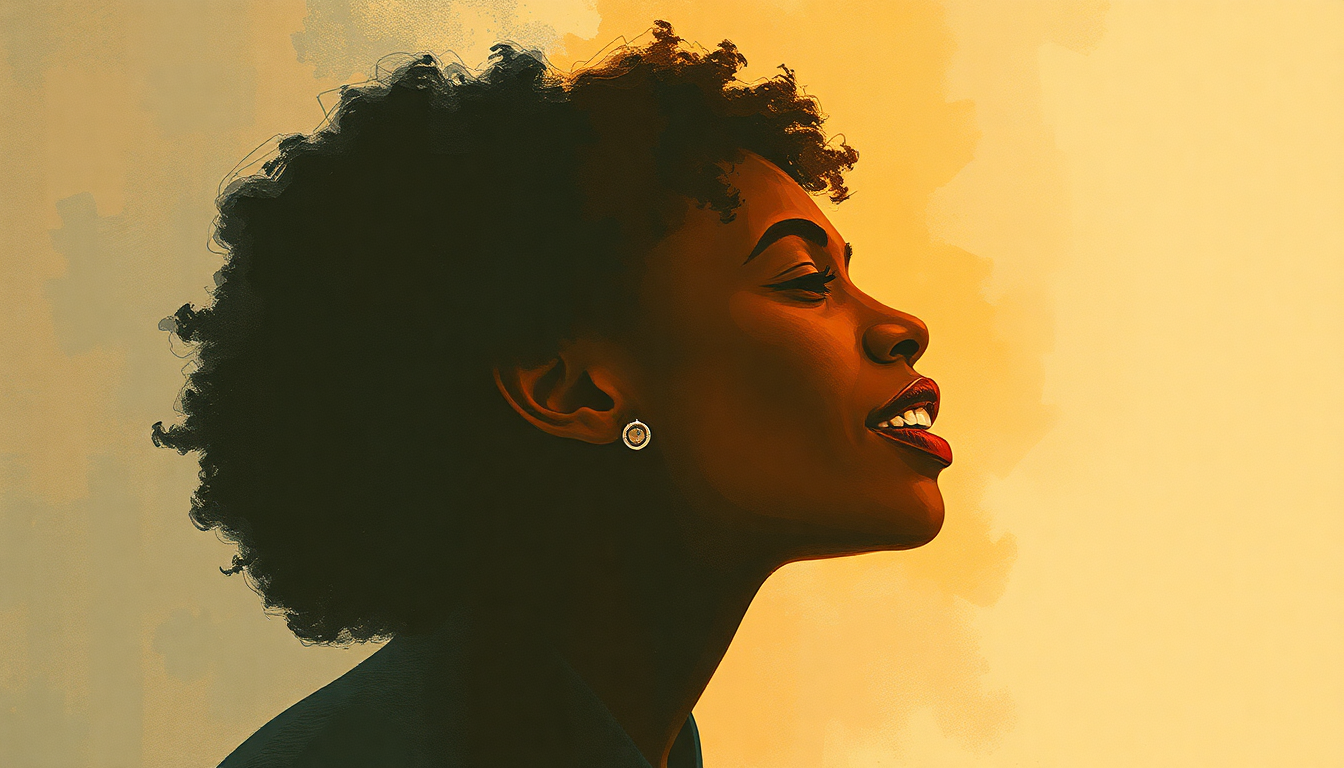 Fan-driven abstract illustration evoking the emotional arc of Deeper Love by Aretha Franklin