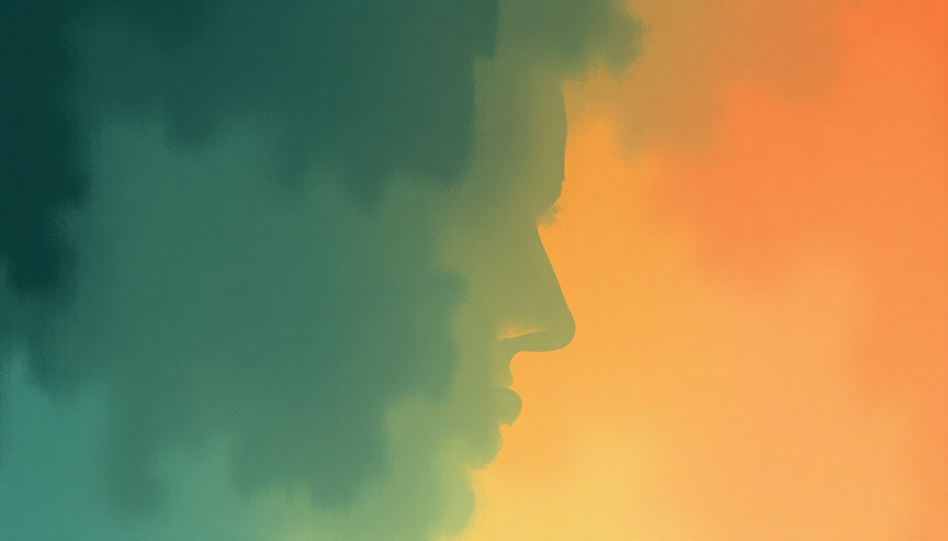 Fan-driven abstract illustration evoking the emotional arc of Delicate by Damien Rice