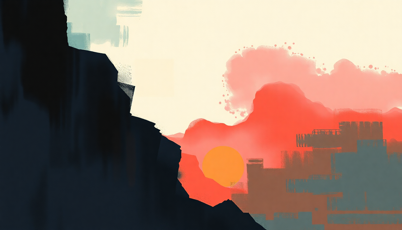 Fan-driven abstract illustration evoking the emotional arc of Desafio by Daddy Yankee