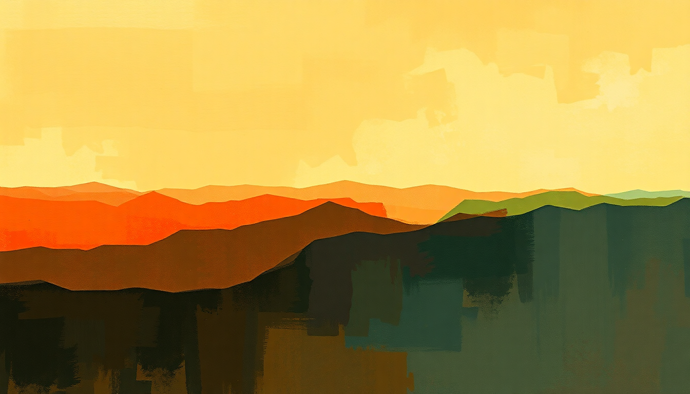 Fan-driven abstract illustration evoking the emotional arc of Dexterity by Dexter Gordon