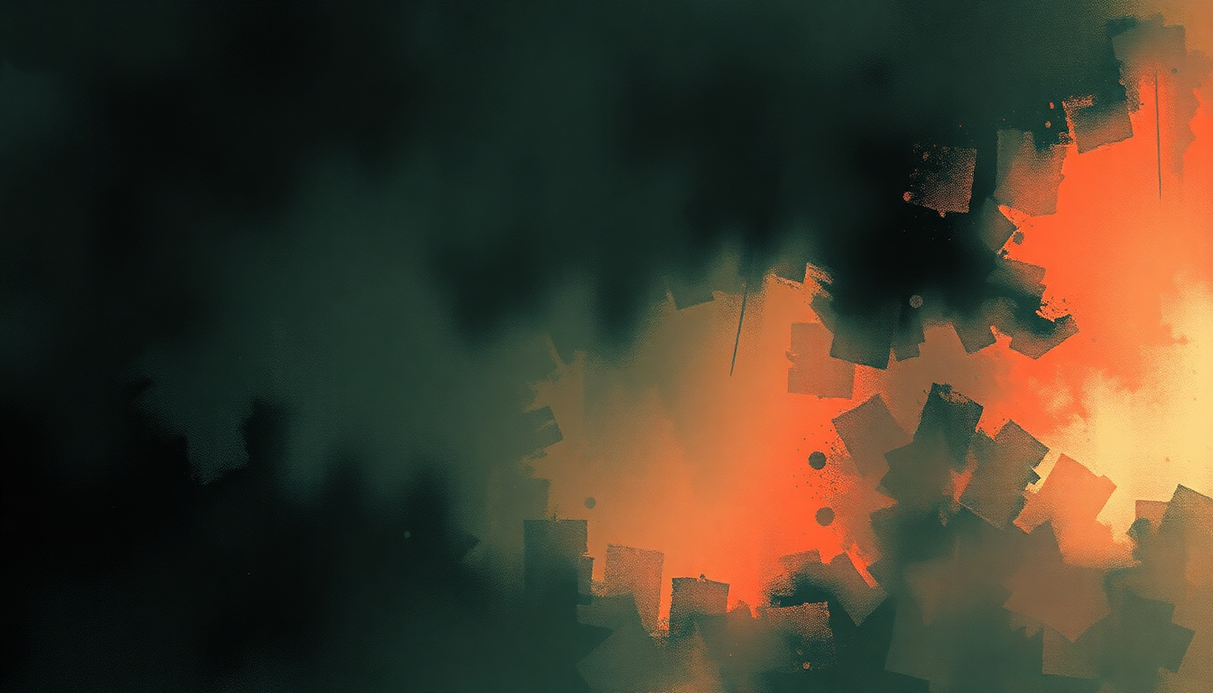 Fan-driven abstract illustration evoking the emotional arc of Die All Right by The Hives