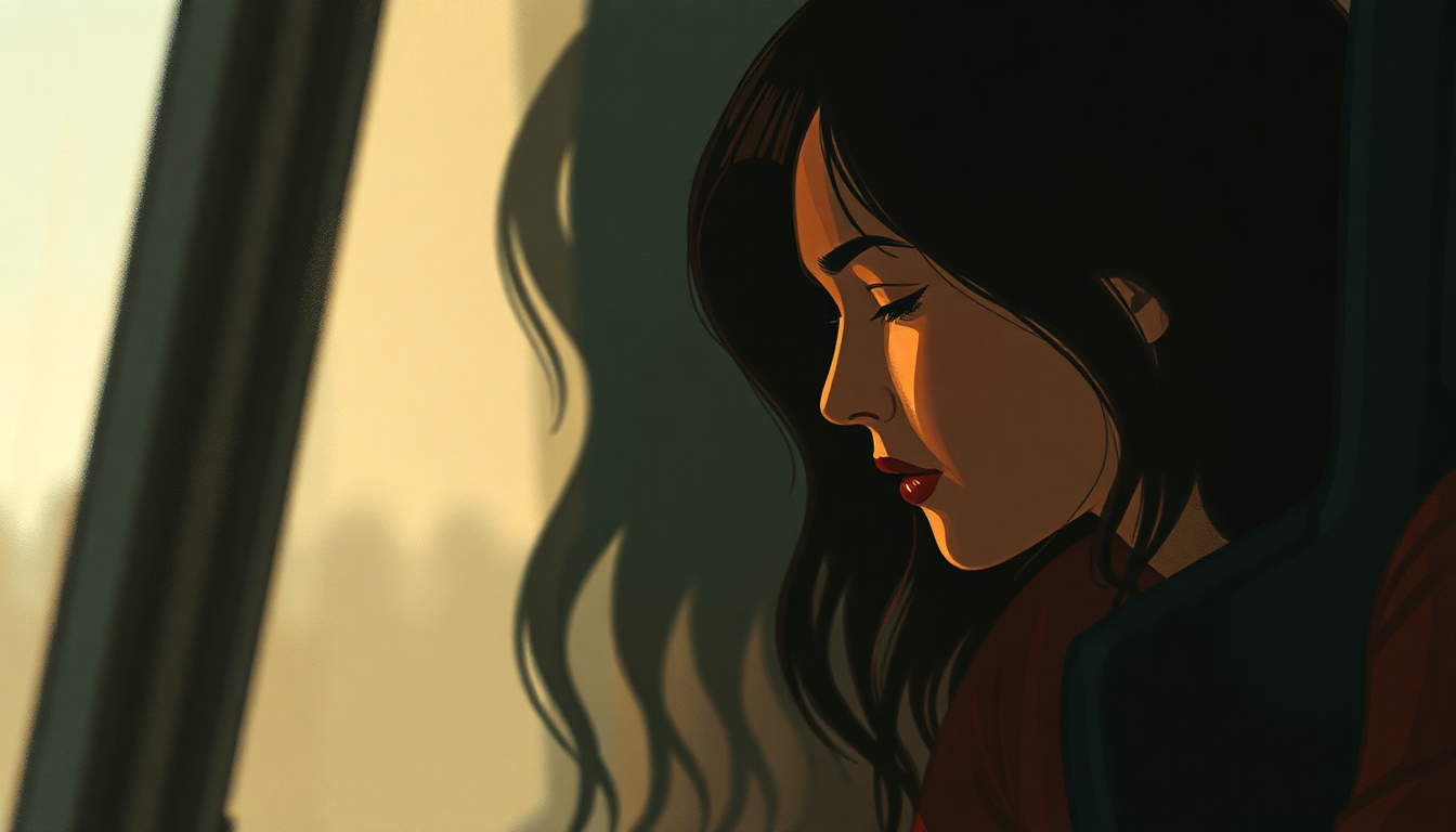 Fan-driven abstract illustration evoking the emotional arc of Different for Girls by Dierks Bentley