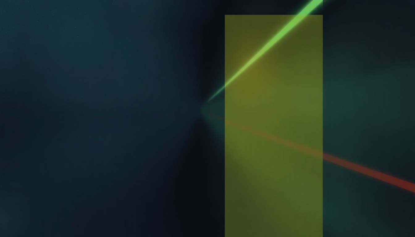 Fan-driven abstract illustration evoking the emotional arc of Different Trains by Steve Reich