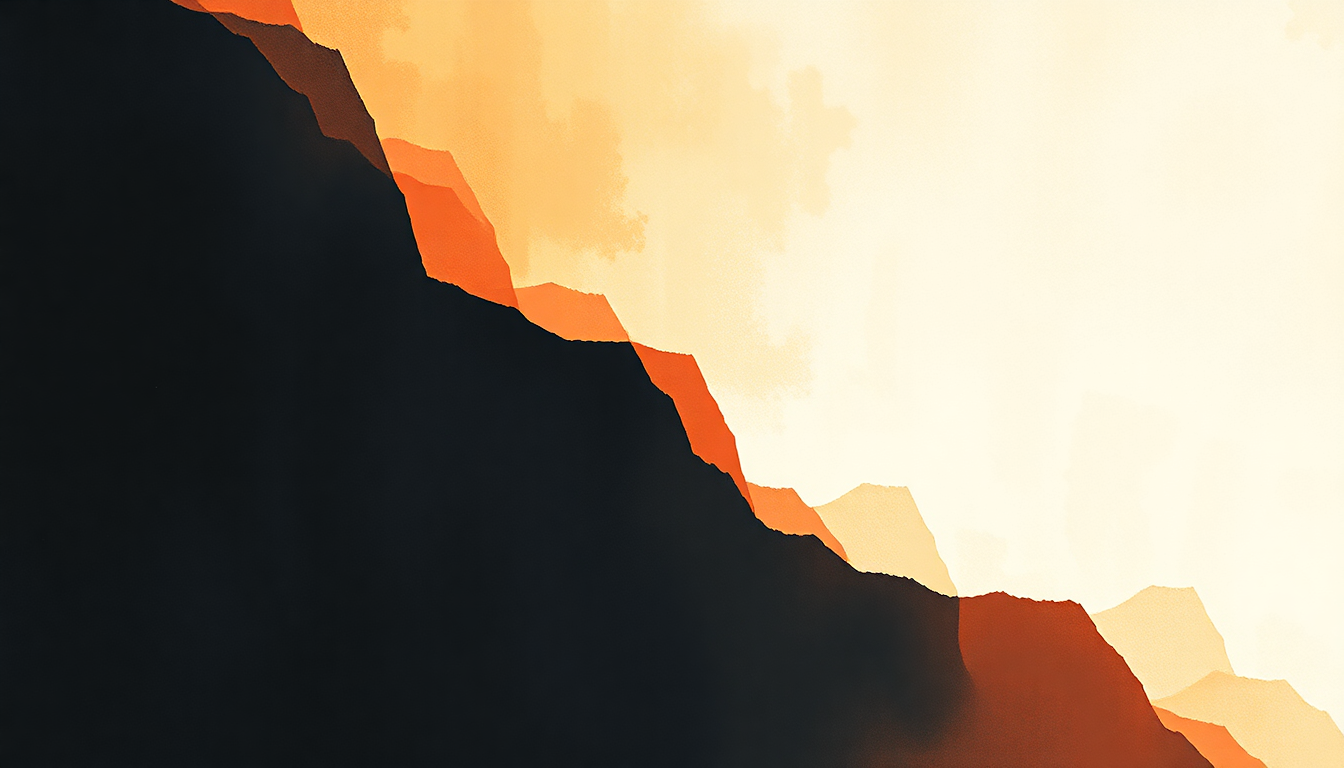 Fan-driven abstract illustration evoking the emotional arc of Dig by Incubus