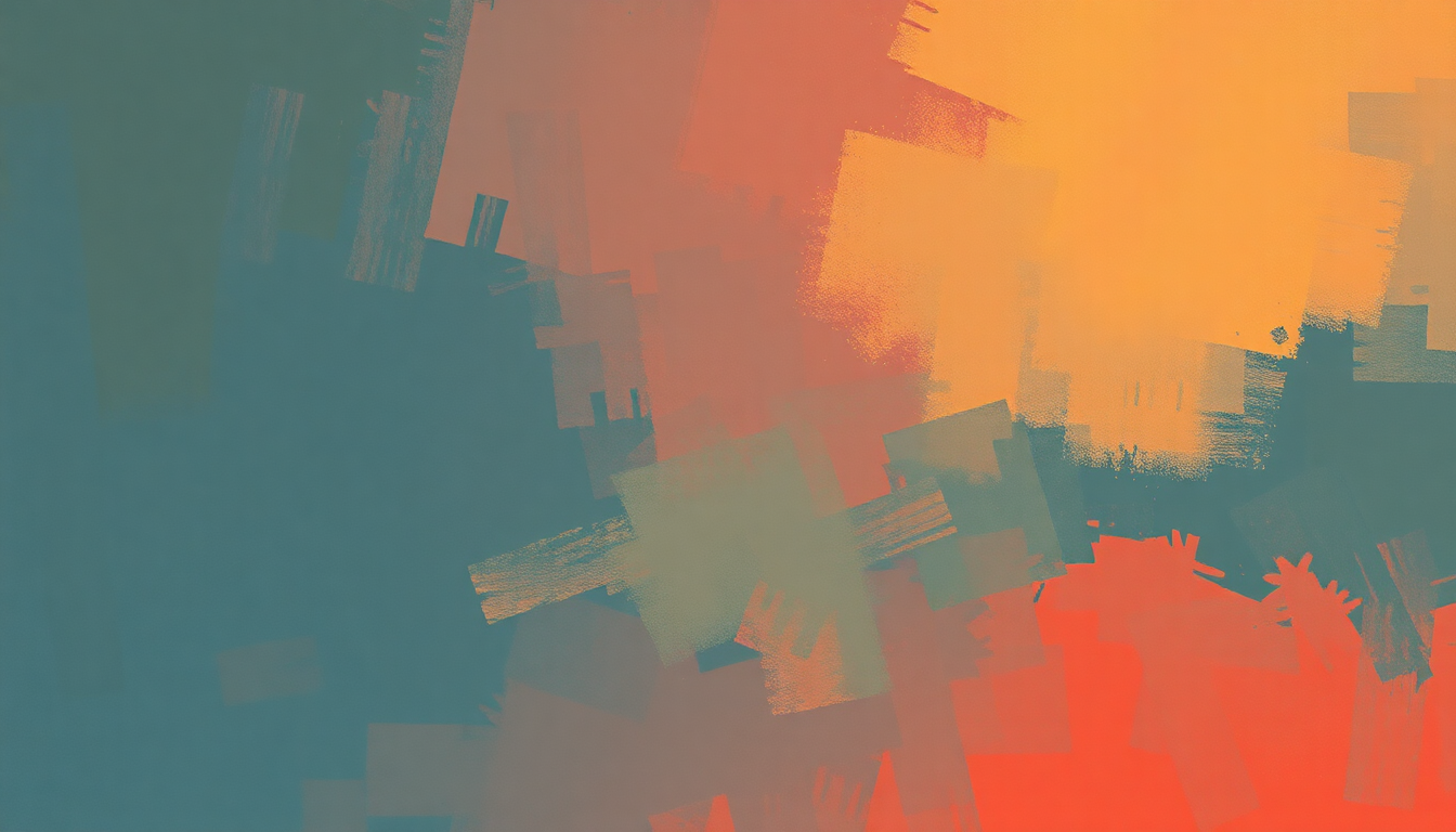 Fan-driven abstract illustration evoking the emotional arc of Dimelo by Marc Anthony