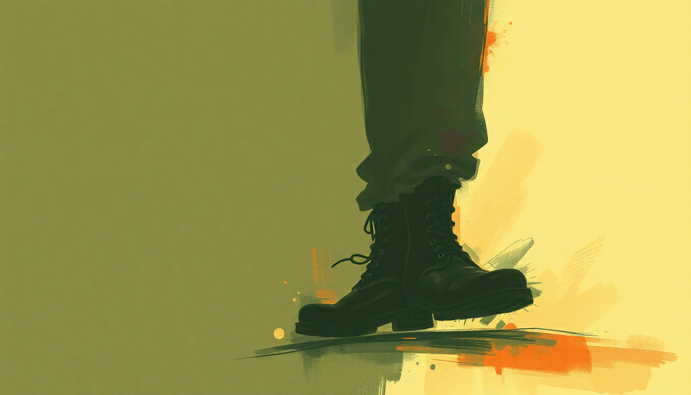 Fan-driven abstract illustration evoking the emotional arc of Dirty Boots by Sonic Youth