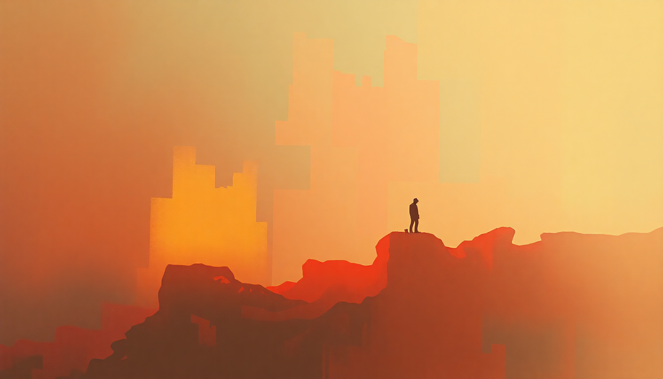 Fan-driven abstract illustration evoking the emotional arc of Dirty Harry by Gorillaz