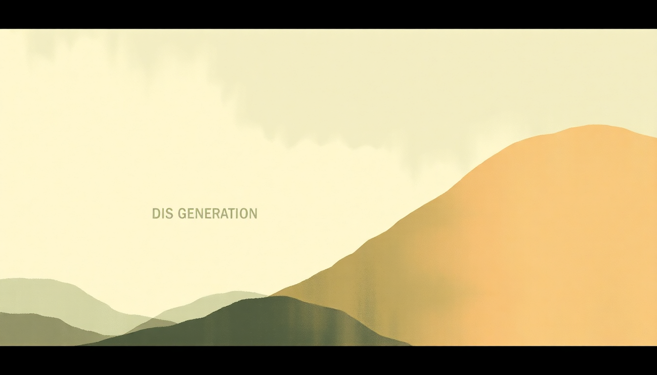 Fan-driven abstract illustration evoking the emotional arc of Dis Generation by A Tribe Called Quest