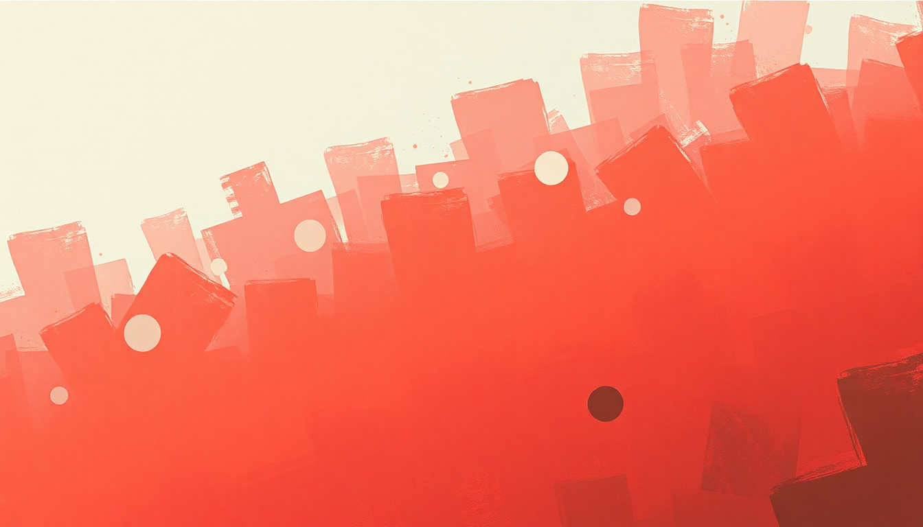 Fan-driven abstract illustration evoking the emotional arc of Disorder and Disarray by Rancid