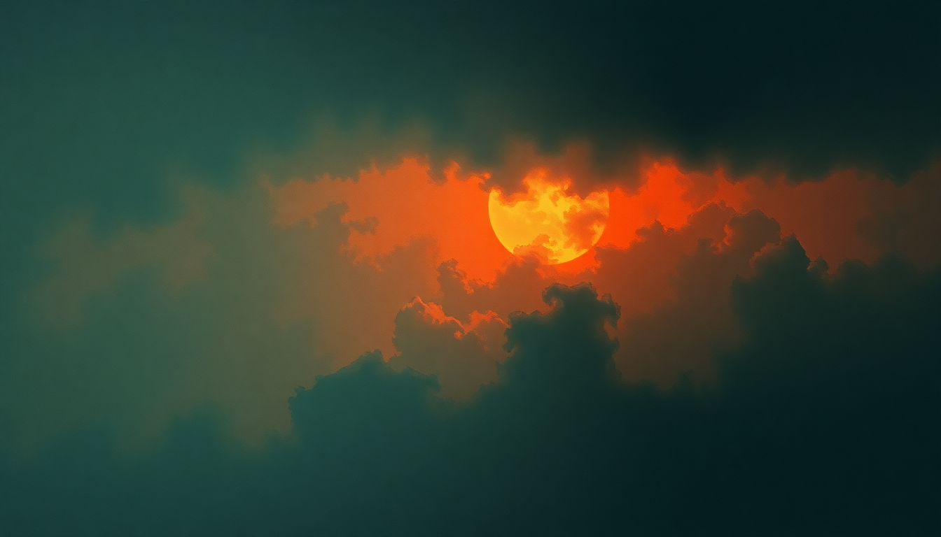 Fan-driven abstract illustration evoking the emotional arc of Dissident by Pearl Jam