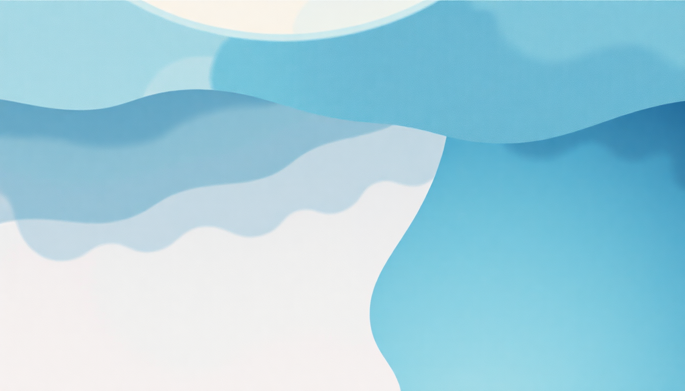 Fan-driven abstract illustration evoking the emotional arc of Dive by Beach House