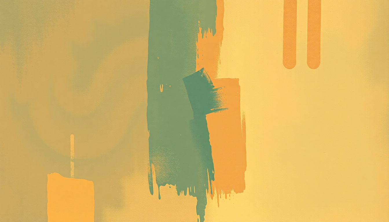 Fan-driven abstract illustration evoking the emotional arc of Do Re Mi by Woody Guthrie