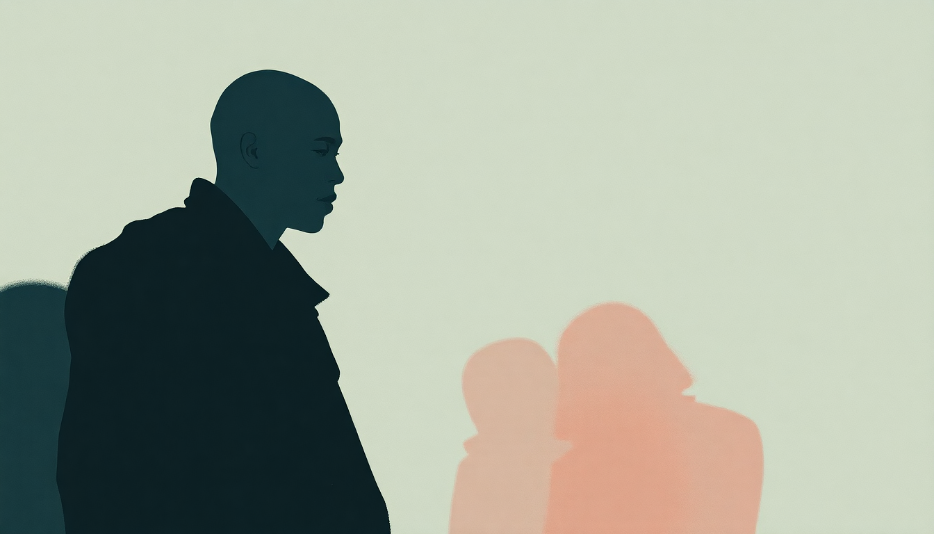 Fan-driven abstract illustration evoking the emotional arc of Don't Body Yourself by Nas