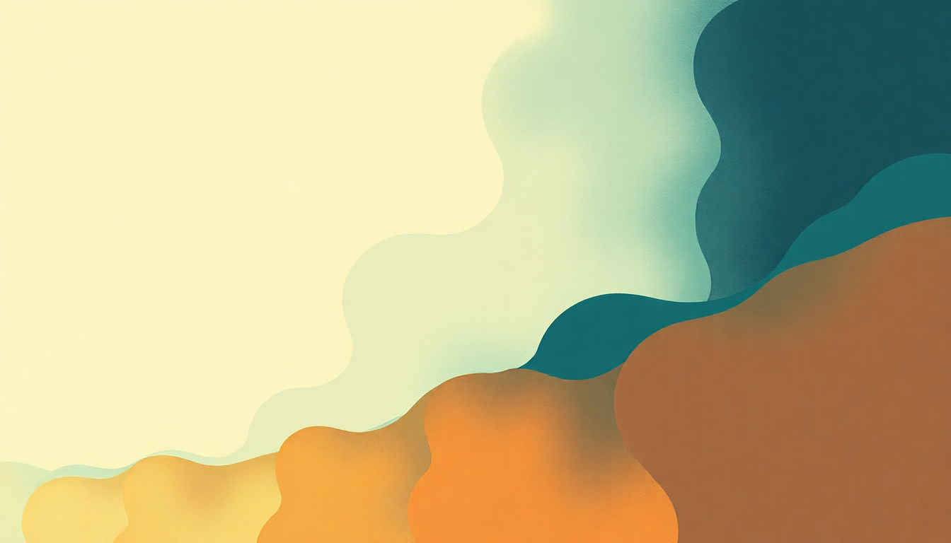 Fan-driven abstract illustration evoking the emotional arc of Don't Kill the Whale by Yes