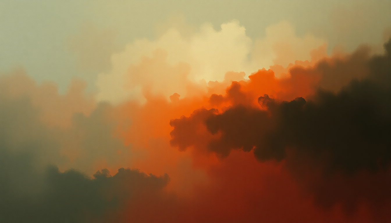 Fan-driven abstract illustration evoking the emotional arc of Doomsday Clock by The Smashing Pumpkins