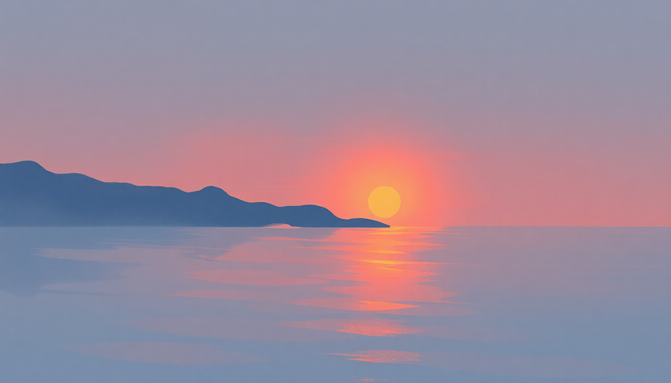 Fan-driven abstract illustration evoking the emotional arc of Down by the Bay by Traditional