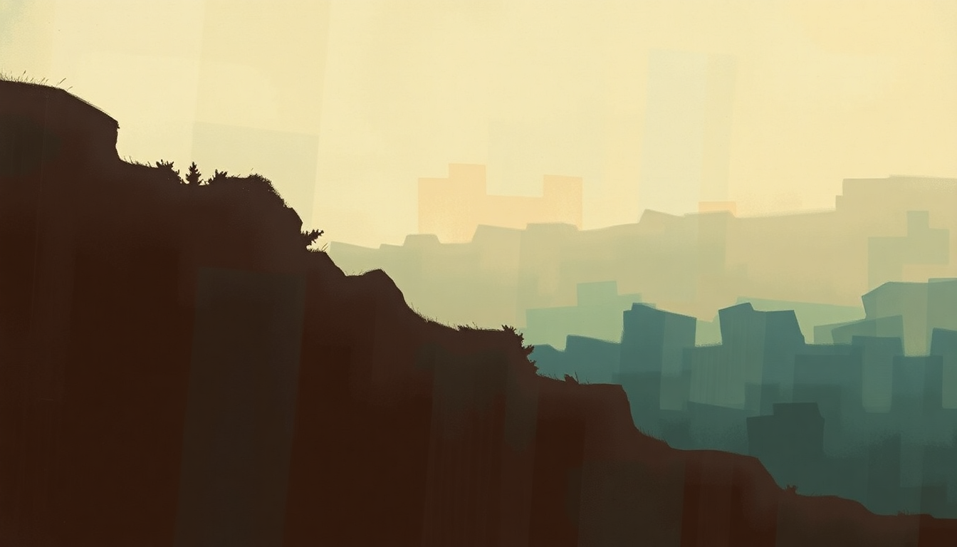 Fan-driven abstract illustration evoking the emotional arc of Down Home Blues by Lightnin Hopkins