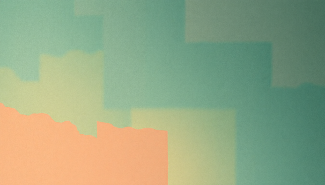 Fan-driven abstract illustration evoking the emotional arc of Down Through by Red House Painters