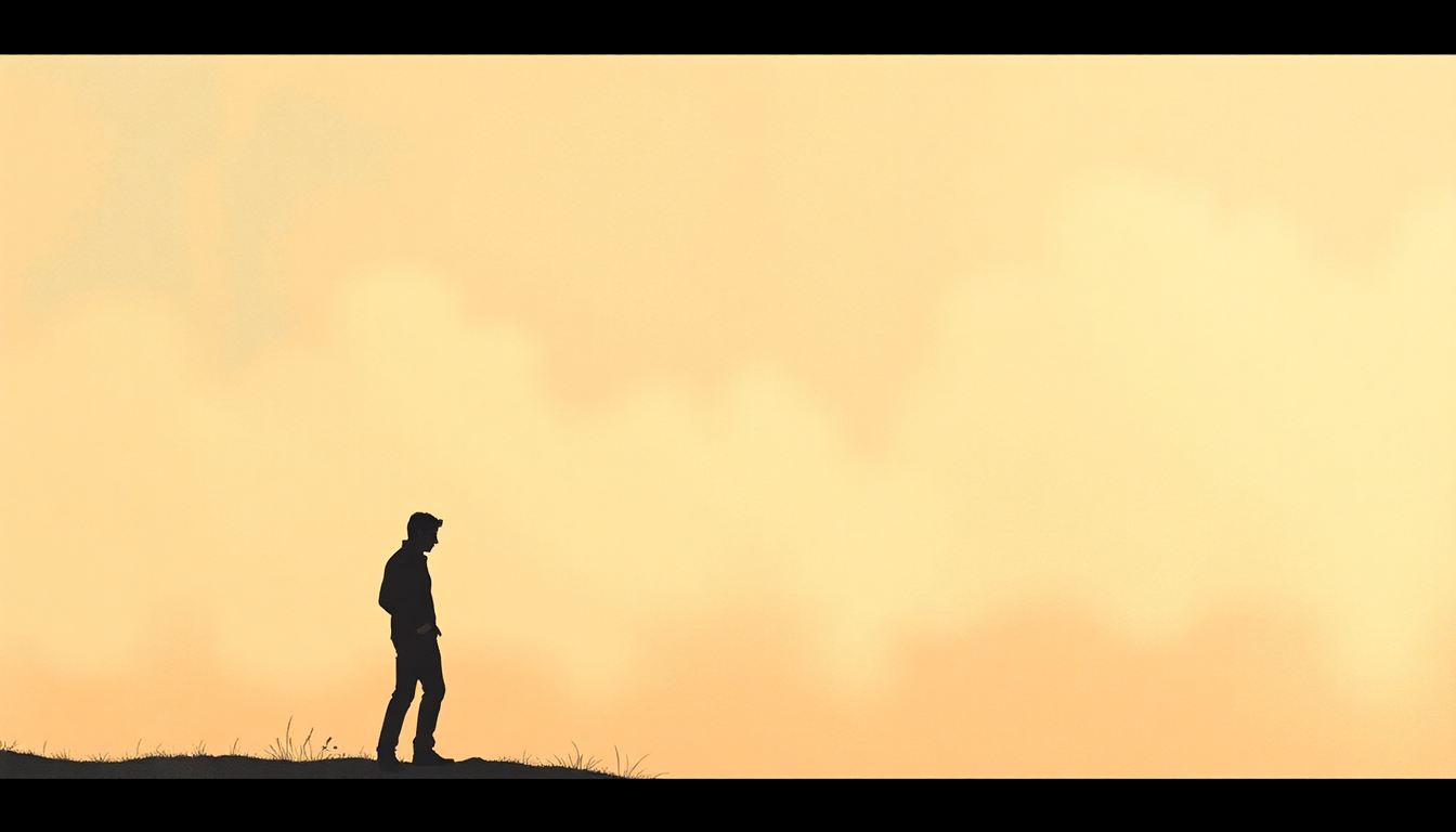 Fan-driven abstract illustration evoking the emotional arc of Down to One by Luke Bryan