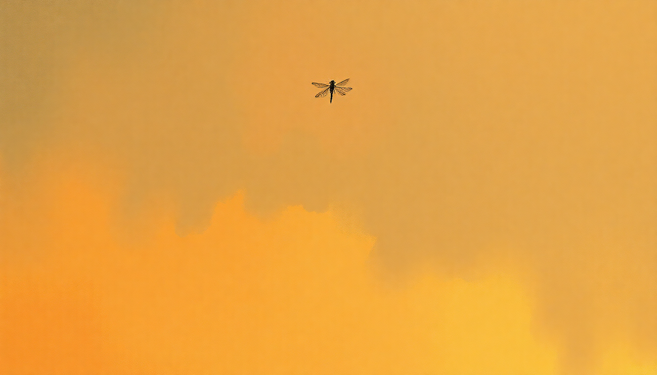 Fan-driven abstract illustration evoking the emotional arc of Dragonfly by Goldie